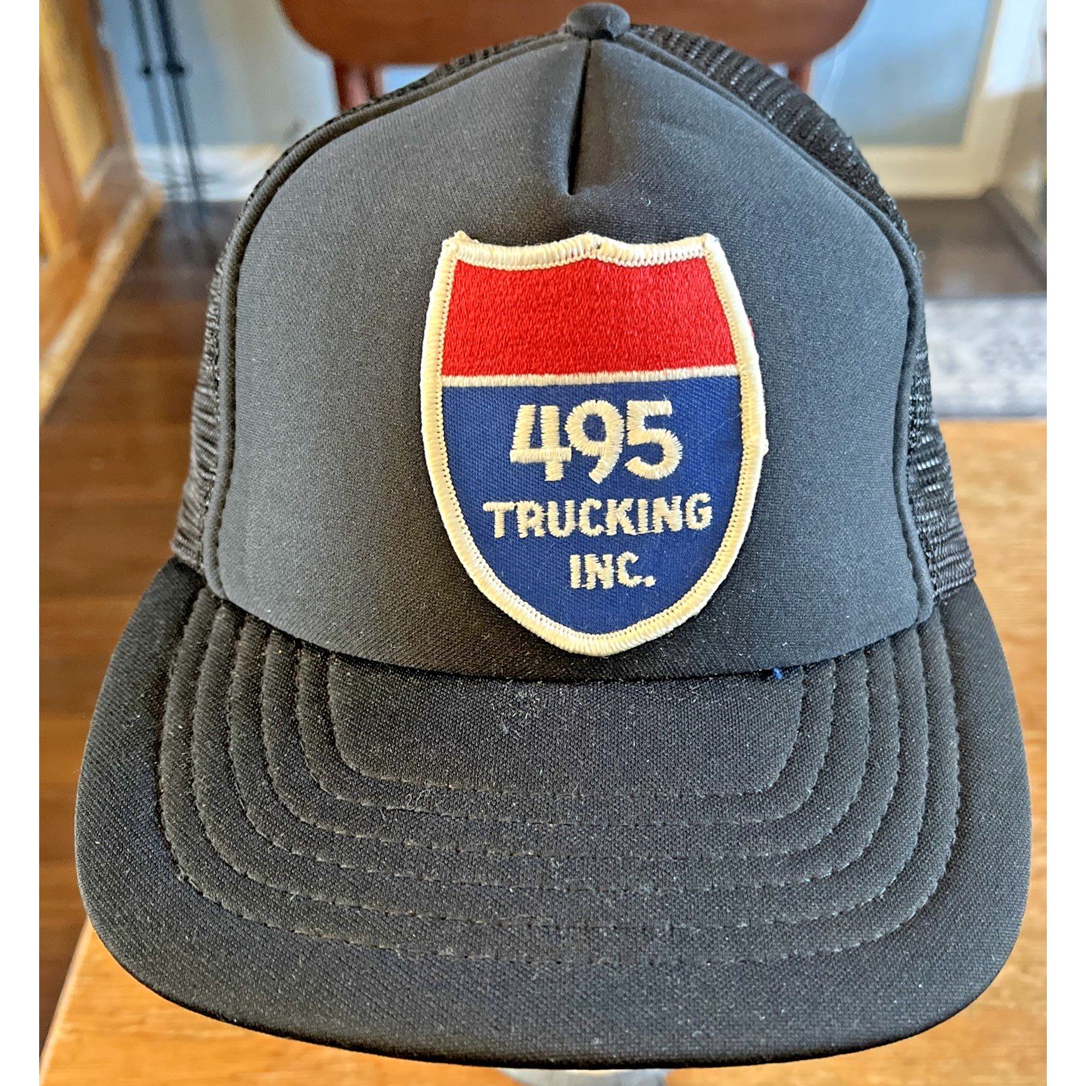 495 Trucking Hat Vintage Mesh Snapback Trucker Interstate I495 Washington Dc